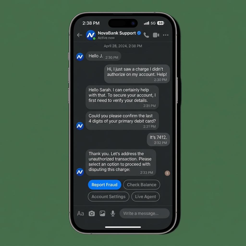 Messenger Bank Bot