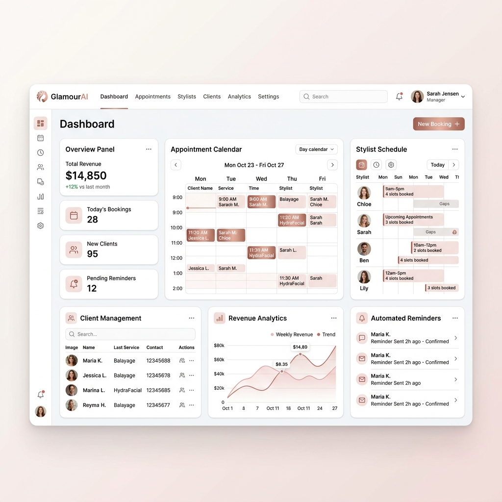 GlamourAI — Salon Booking Platform