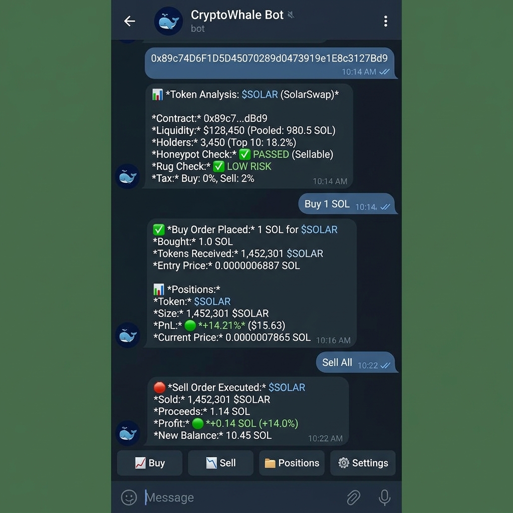 Multi-Chain Trading Bot — SOL/TON/EVM
